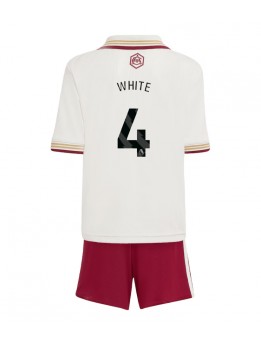 Billige Arsenal Ben White #4 Tredjedraktsett Barn 2025-26 Kortermet (+ Korte bukser)